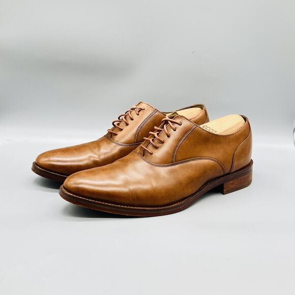 Cole Haan Shoes Mens 11 Brown Leather Derby Oxford Dress Almond Toe Lace Up main image 7